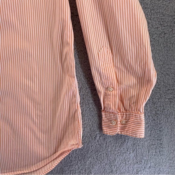 Ralph Lauren Classic Fit Men's Neck 15.5 Long Sleeve Button Down Shirt Striped - Picture 4 of 10